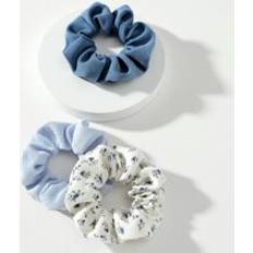 Blåa Diadem & Hårband Shein 1set/3pcs Floral Printed Corduroy Headbands