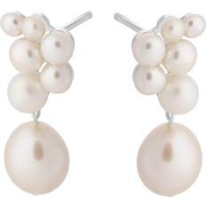 Ocean Treasure Earsticks - Silver/Pearl