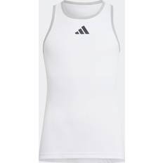 Polyester Linnen Barnkläder adidas Girl's Club Tank Top - White (HS0566)