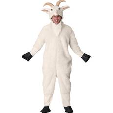 Fun Costumes Adult Mountain Goat Fancy Dress Costume Animal Fancy Dress Costume Exclusive Beige