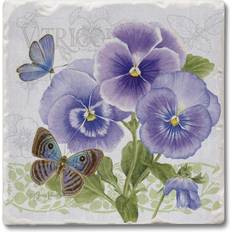 Purple Coasters CounterArt Absorbent Stone Beverage Coaster 4