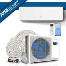 Air Conditioners Bhi 18,000 BTU 230-Volt, 18 SEER2,1, 000-Sq-Ft Ductless Mini Split Air Conditioner with Heat Pump, Wi-Fi, 13ft lineset, White
