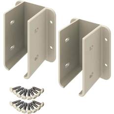 Post Caps Outdoor Essentials Essentials Tan Vinyl Fence Bracket Kit