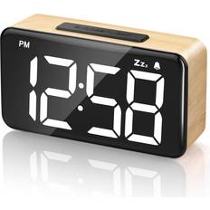 Alarm Clocks Wooden Digital