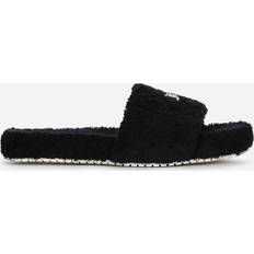 Dolce & Gabbana Slides Dolce & Gabbana Terrycloth sliders with logo tag black