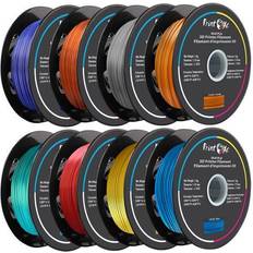 Filaments 3D PLA like SILK Filament 8 Spools Multi Colours Each Weight 1 Kg Net