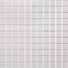 Mosaic Tiles Apollo Tile 10 Pack Abalone Gray Bevelled Glossy Finish Glass Mosaic Wall Tile 9.67 Sq ft/case