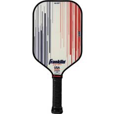 Vita Pickleballracketar Franklin Sports Pro Pickleball Paddles – Signature Series Pro Pickleball paddel med MaxGrit Surface – USA Pickleball USAPA godkänd turnering pickleball paddel – 16 mm polypropylenkärna – vit