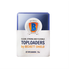 Beckett Shield Card Sleeves Toploader Clear 75PT Box 25 stk. Plastik Deck Protector til kort i lommer