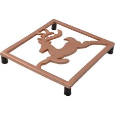 Brown Trivets Very Bronze With Christmas Reindeer Trivet