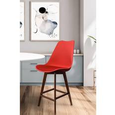 Red Bar Stools Fusion Living Fusion Soho Bar Stool