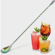 Long Spoons Zulay Kitchen Premium 12 Cocktail Rainbow Long Spoon