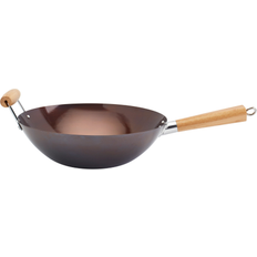 Ceramic Hob Wok Pans Infuse Asian Carbon 13.75"