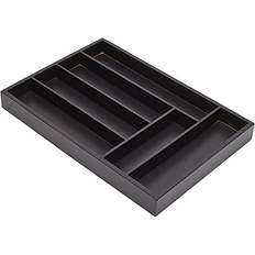 Black Cutlery Trays Juvale Bamboo Silverware Organizer Kitchen Cutlery Tray