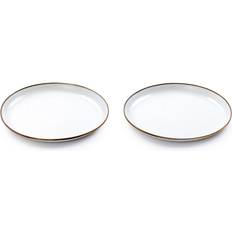 Emaille Dessertborden Barebones Emaille Plate Borden Set of 2