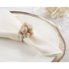 Gold Napkin Rings Saro Lifestyle NR226.N Spiral Ball Napkin Ring 4pcs