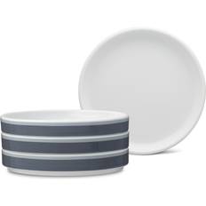 With Handles Dinner Plates Noritake ColorStax Stripe Small Dinner Plate