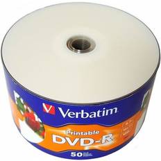 Optical Storage Verbatim 600 blank 16x dvd-r dvdr white inkjet printable 4.7gb disc 12x50pk=600