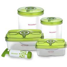 VacuCraft Vakuumförvaring Set 4 Behållare 4 St Matlåda 4st
