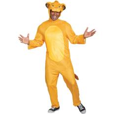 Orange Fancy Dresses Disguise Adult Simba Jumpsuit Costume L/XL