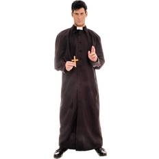Underwraps Costumes Deluxe Men's Priest Costume Black 2X