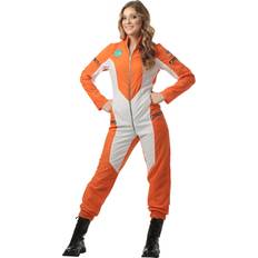 Astronaut - Costumes Fancy Dresses Fun Costumes Astronaut Jumpsuit Costume for Women Orange/White