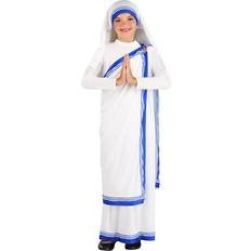 Fun Costumes Mother Teresa Girl's Costume Blue White M