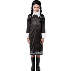 Monsters Fancy Dresses Rubies The Addams Family Wednesday Girl's Costume Black/White