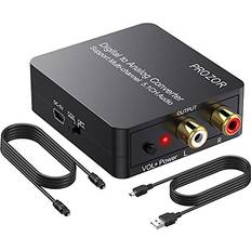 D/A Converter (DAC) Prozor PROZOR Digital to Converter Support Dolby/DTS Decoder, Out RCA