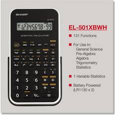 Calculators Sharp 1PC EL-501XBWH Scientific Calculator 10-Digit LCD