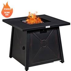 Costway 30'' Square Gas Fire Pit 50,000 Btu