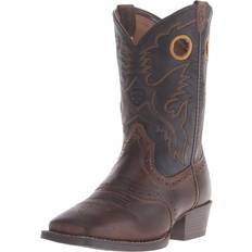 M Riding Shoes Children's Shoes Ariat Heritage Roughstock Western Boot Distressed Brown/Black