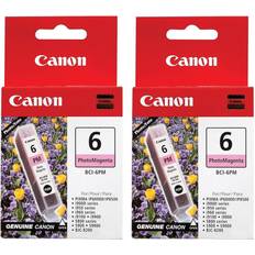 Canon 2 Pack BCI-6PM Photo Magenta Ink Tank PIXMA