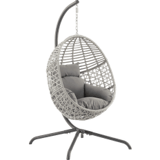 Gray Outdoor Hanging Chairs Crosley Lorelei