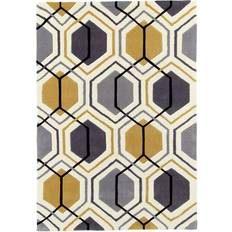 Think Rugs Hong Kong 7526 Yellow, Grey 120x170cm