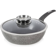 Keramiska Sauteuser Tower Cerastone Forged med lock 28 cm