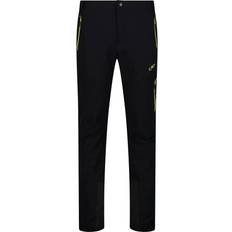 CMP Men's Ergonomic Unlimitech Trousers In 4-Way Stretch Ripstop - Nero/Acido