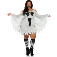 Ghost halloween costume Leg Avenue Jersey Ghost Women's Halloween Costume Plus Size