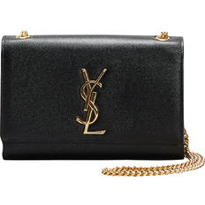 Saint Laurent Kate Small Grain De Poudre Crossbody Bag - Black