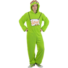 FUN.COM Adult Oscar the Grouch Onesie Costume