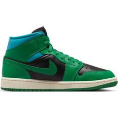 Nike Air Jordan 1 Mid W - Black/Aquatone/Sail/Lucky Green