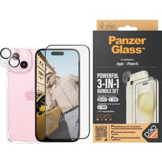 Accesorios para teléfonos móviles PanzerGlass 3-in-1 Protection Pack for iPhone 15