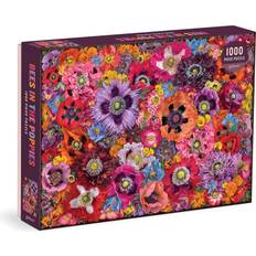 Puslespil Galison Bees in the Poppies 1000 Pieces