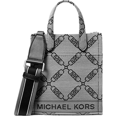 Michael Kors Bags Michael Kors Gigi Extra Small Empire Logo Jacquard Crossbody Bag - Natural/Black