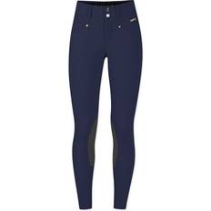 Equestrian Pants Children's Clothing Kerrits Kid's Crossover II Knee Patch Breeches - Navy