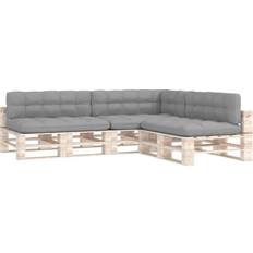 vidaXL Pallet Sofa Coussin de chaise Gris (120x80cm)