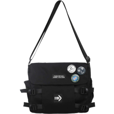 Shein University Freshman Messenger Bag - Black