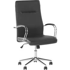 Adjustable Seat Office Chairs Beliani Faux Leather Office Chair 122cm