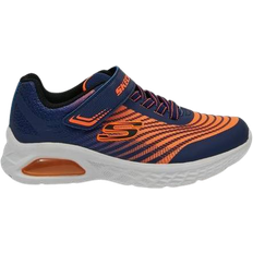 Skechers Synthetic Sport Shoes Skechers Kid's Microspec Max II Sneakers - Navy/Orange