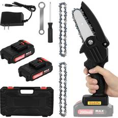 Chainsaws Bed Bath & Beyond Battery Powered Mini Cordless Chainsaw 4 inch Carry Box